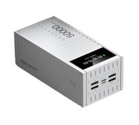 Powers Bank, Cargador Portátil De 66W 50000mAh, Carga Rápida USB C, Paquete De Batería Externa De 6 Puertos con Pantalla Digital LED, Compatible con Computadora Portátil, Teléfono, Tableta(White)