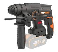 WORX Martillo ligero 20V | PowerShare | WX381.9 | No incluye batería ni cargador | SDS-Plus motor sin escobillas | Caja de cartón | 3 posiciones de perforado y demolición