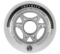 Powerslide 905228 Infinity II - Ruedas para Patines (80 mm, 4 Unidades), Color Blanco