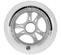 Powerslide Rollen Infinity II 4-Pack Ruedas, Unisex, Blanco, 110mm
