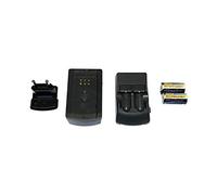 PowerSmart® Cargador + 2 Stück Batteries batería de Repuesto para Olympus AM-100, C3000, IX-20DLX, L5, OZ130, QM-4T, XB QD, Olympus AF/AZ/Accura/Centurion/Is/Trip/View/U Serien