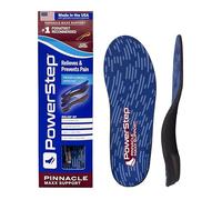 PowerStep Pinnacle Pink Orthotics para mujer, insertos de soporte de arco, alivio de la fascitis plantar, fabricados en Estados Unidos, insertos para zapatos, máxima amortiguación, copa de talón