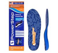 PowerStep Plantillas bajas, plantillas ortopédicas para aliviar el dolor de pies planos, inserciones de pronación, Azul/Naranja, Men's 7-7.5 / Women's 9-9.5