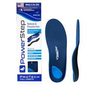 PowerStep ProTech - Plantillas ortopédicas de longitud completa, insertos de soporte de arco de grado médico para aliviar la fascitis plantar + dolor de talón, máxima amortiguación + amortiguación