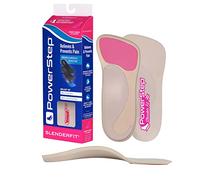Powerstep Slenderfit Insoles 3/4 Length Neutral Arch Support Insoles for Women's Fashion Shoes and Boots, Low Profile Design, natural, W 6.5-7.5