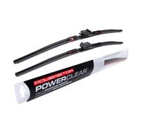 POWERSTOP PowerClear - PCK-2222-3 - Front 22" + 22" Windshield Wiper Blade Set, Top Lock For Chevy Silverado 1500/2500/3500, GMC Sierra 1500/2500/3500, Suburban, Yukon, Escalade [Model Specific]