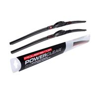 POWERSTOP PowerClear - PCK-2419-1 - Front 24" + 19" Windshield Wiper Blade Set, J-Hook Type For Toyota Camry, Chevrolet Impala, Chevrolet Equinox, Honda Civic, Dodge Journey [Model Specific]
