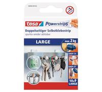 Powerstrips Grande - Tiras Adhesivas Doble Cara Ideales para Superficies Planas y Lisas - Para Objetos de hasta 2 kg, 10x