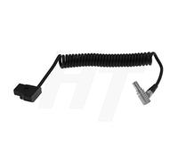 Powertap D-Tap - Cable de alimentación en Espiral (4 Pines, ángulo Recto)