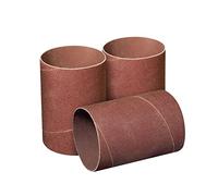 POWERTEC 11215 Fundas de lijado de 4.5 pulgadas para lijadora de husillo | grano 120 | Papel de lija de óxido de aluminio de 3 pulgadas de diámetro (paquete de 3)