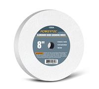Powertec 15504 blanco óxido de aluminio de la rueda de molienda, 20,3 cm por 2,54 cm, 5/8-inch Arbor, grano 60)