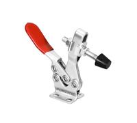 POWERTEC 20301 Abrazadera de palanca horizontal de liberación rápida con punta de presión de goma, herramienta manual de 226,8 kg de capacidad de retención, 225D