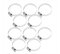 POWERTEC 50109 Abrazaderas de manguera de accionamiento sin fin de 1/2 pulgada de ancho de banda | Capacidad de sujeción de 1-3/4 pulgadas a 2-3/4 pulgadas | SAE Tamaño 36 | Acero inoxidable de