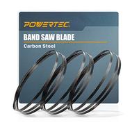 POWERTEC 63-1/2 Inch Bandsaw Blades Assortment for Woodworking, Band Saw Blades for Sears Craftsman and Hitachi 10" Tilt Head Band Saw, 3PK (13605)