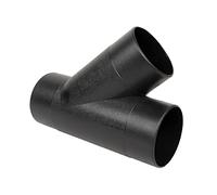 POWERTEC 70106 - Conector de manguera de polvo en Y de 4 pulgadas, negro, 4 pulgadas