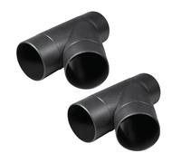 POWERTEC 70106-P2V Conector de manguera de recogida de polvo de 4 pulgadas, 2 unidades