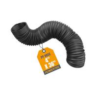 POWERTEC 70128 Manguera flexible de recogida de polvo de 4 pulgadas, 4 pulgadas