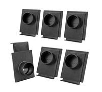 POWERTEC 70133-P6V - Puerta explosiva de 2-1/2 pulgadas para colector de polvo, accesorios de recogida de polvo, paquete de 6