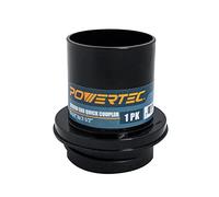 POWERTEC 70191 Acoplador rápido de extremo de tornillo para manguera de 2-1/2 pulgadas - Adaptador roscado a la izquierda, 2-1/4 x 2-1/2 pulgadas