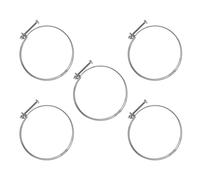 POWERTEC 70218 Abrazadera de manguera de doble alambre de 6 pulgadas con perno, abrazaderas de manguera ajustables para manguera de recogida de polvo, accesorios del sistema de recogida de polvo,