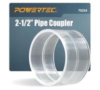 POWERTEC 70234 Acoplamiento de tubería de 2-1/2", transparente
