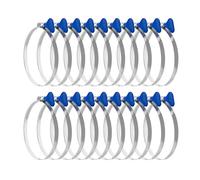 POWERTEC 70260-P2 - Abrazadera de manguera de 4 pulgadas, llave de tornillo de pulgar ajustable de acero inoxidable para recogida de polvo, colector de polvo y manguera de ventilación de secadora,