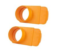 POWERTEC 70295-P2 - Puerta integrada de 4 pulgadas, resistente a los zuecos, ajuste de plástico ABS cónico antihuecos para sistemas de recolección de polvo, 2 unidades