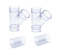 POWERTEC 70320-P2V 2-1/5.1 cm ID Y Accesorio para tubería OD o conectores OD, con empalme para conexión de manguera de polvo, 2 juegos
