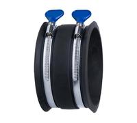 POWERTEC 70369 - Manguito flexible de control de polvo de 4 pulgadas con abrazaderas de manguera ajustables, conector de manguito de goma para carpintería, accesorios de recogida de polvo y