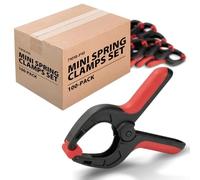 POWERTEC 71018-P10 - Juego de abrazaderas de resorte mini, 100 unidades