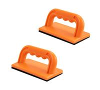 POWERTEC 71032 Juego de bloques de seguridad para carpintería, sierras de mesa, juntas y mesas de enrutador, color naranja, paquete de 2