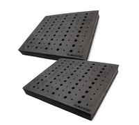 POWERTEC 71046-P2 - Bandeja de brocas de enrutador para 110 brocas, 1-5/16 pulgadas de grosor, 50 1/2 pulgadas y 60 1/4 pulgadas, negro, paquete de 2