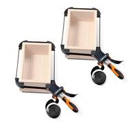 POWERTEC 71101-P2 Deluxe Quick Release Strap Clamp | Soporte de correa de sujeción para marco de carpintería, 2 unidades