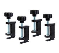 POWERTEC 71438-P2V T-Track Clamp Vice | Abrazaderas de sujeción para pistas en T que aceptan pernos de cabeza hexagonal de 1/4 pulgadas, paquete de 4