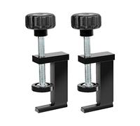 POWERTEC 71439 Tornillo de banco de abrazadera en T | Abrazaderas de sujeción para pistas en T que aceptan pernos de cabeza hexagonal de 5/16 pulgadas o más grandes, paquete de 2