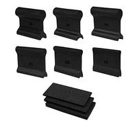 POWERTEC 71441 Juego de empuñaduras de lijado flexibles con 3 almohadillas de espuma flexibles y 6 agarres de perfil para lijar perfiles convexos y cóncavos