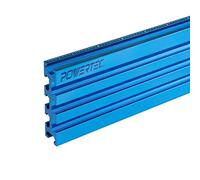 POWERTEC 71489 Valla en T de aluminio con medición láser de izquierda a derecha, 3 pulgadas de alto x 24 pulgadas de largo