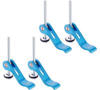 POWERTEC 71501 Abrazadera de leva de aluminio para carpintería, inserto roscado de 1/4"-20-4PK