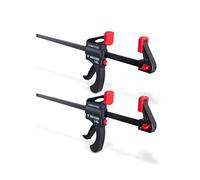 POWERTEC 71594 Abrazadera de barra de liberación rápida de 30,5 cm con esparcidor de 45,7 cm | Abrazadera de barra de trinquete - 2 unidades