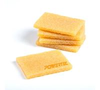 POWERTEC 71895 Limpiador para Bandas de Lijado, Discos y Papeles de Lija, Goma Natural, Bloques de Limpieza abrasivos para lijadoras, patinetas, Zapatos, paletas de Pickleball, Cintas de Agarre,