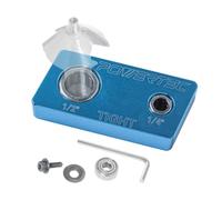 POWERTEC 71974 Tornillo de banco magnético para fresadora de 1/4 y 1/2 pulgada con rodamiento unidireccional para facilitar los cambios de rodamiento, limpieza y afilado - Soporte de brocas de