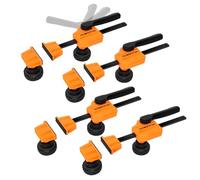 POWERTEC, 72105-P2, Abrazaderas de banco para perros de 2 cm, de madera de liberación rápida y resistentes para banco de trabajo, con fuerza de sujeción de 80 kg, herramientas de carpintería, 4 piezas
