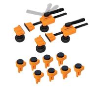 POWERTEC 72240 - Abrazaderas de Banco para Perros con Perros de Banco para Agujeros de Perro de 3/4 Pulgadas, 2 Abrazaderas de Madera de liberación rápida con Fuerza de sujeción de 175 Libras, 8