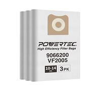Powertec 75024 alta olsas de filtro para Shop Vac 9066200 (Juego de 3), 10 - 14 Gallon/Vf2005
