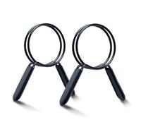 POWERTEC Abrazaderas de manguera de doble bucle de 2-1/2 pulgadas para manguera de recogida de polvo y manguera de ventilación de secadora, abrazaderas de resorte de liberación rápida para colector de