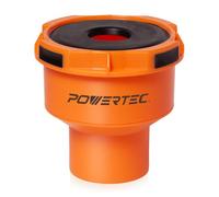 POWERTEC Adaptador 70420 de 4 pulgadas para puerto de recogida de polvo de 1-3/4 pulgadas ~ 2-1/2 pulgadas, accesorios reductores de manguera de conexión rápida para sierra de mesa, cepilladora,