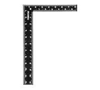 POWERTEC Cuadrado de carpintero de 8 x 12 pulgadas, regla cuadrada en L, herramienta cuadrada de ángulo recto, cuadrado de carpintería para carpintería, construcción, bricolaje, 1 paquete (80035)
