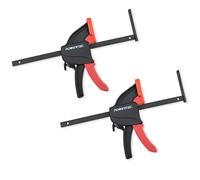 POWERTEC Paquete de 2 abrazaderas de riel guía de sierra de carril, abrazaderas de liberación rápida de 8-3/4 pulgadas para sistema de riel guía de sierra circular, carpintería, 71423V