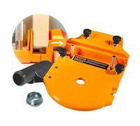 POWERTEC Router Dado Jig para cortes dados de precisión | Valla ajustable, recogida de polvo integrada | Compatible con POWERTEC y la mayoría de las principales marcas de rieles guía, abrazaderas de