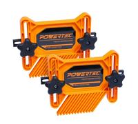 POWERTEC Tableros de plumas tándem universales para sierra de mesa, mesa de enrutador, valla de enrutador y sierra de cinta, herramientas y accesorios de trabajo de madera para reducir el retroceso y